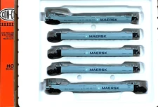 HO CON-COR 0001-001953(01) TWIN STACK CONTAINER 5 CAR UNIT MAERSK # 254351