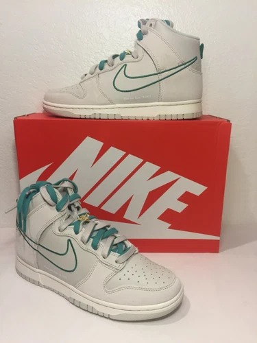 Nike Dunk High SE First Use Light Bone Green Noise DH0960-001 Size 7