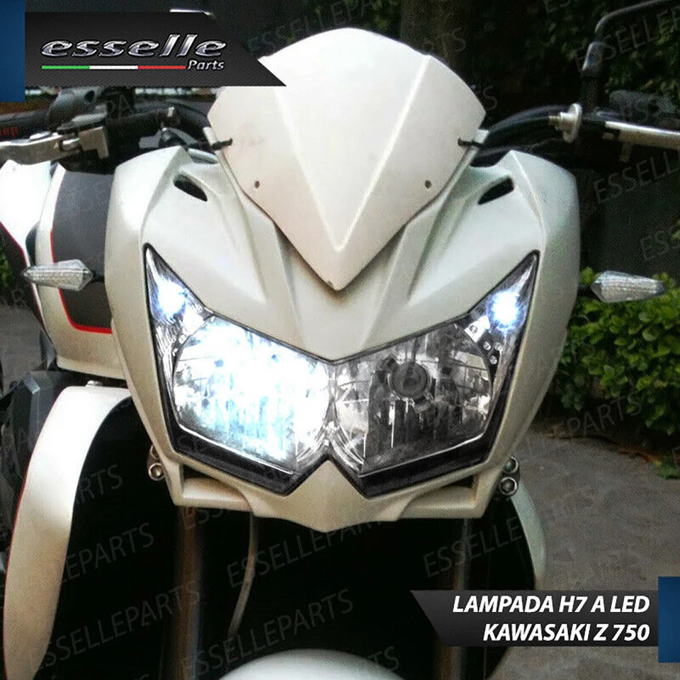 CONVERSIONE FARO LED KAWASAKI Z 750 2007-2014 ANABB. + ABBAGLIANTE + POSIZIONE - Immagine 3 di 4