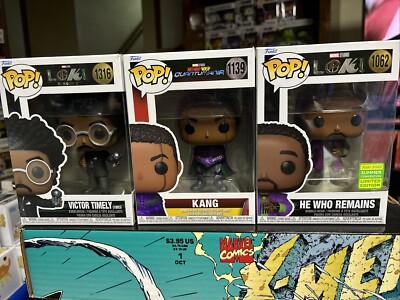 Funko Pop! Marvel - He Who Remains, Kang And Victor Timely New
