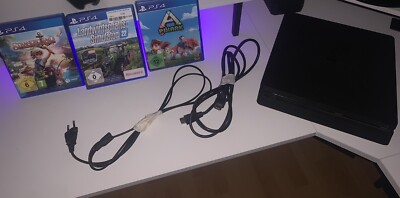 Ps4 slim Mit 3 Spielen Und Hdmi, Kabel Und Netzkabel Controller  Ist Nicht Dabei
