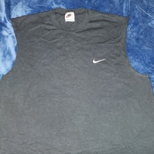 Vtg Nike Made In Usa Tank Top Large Black