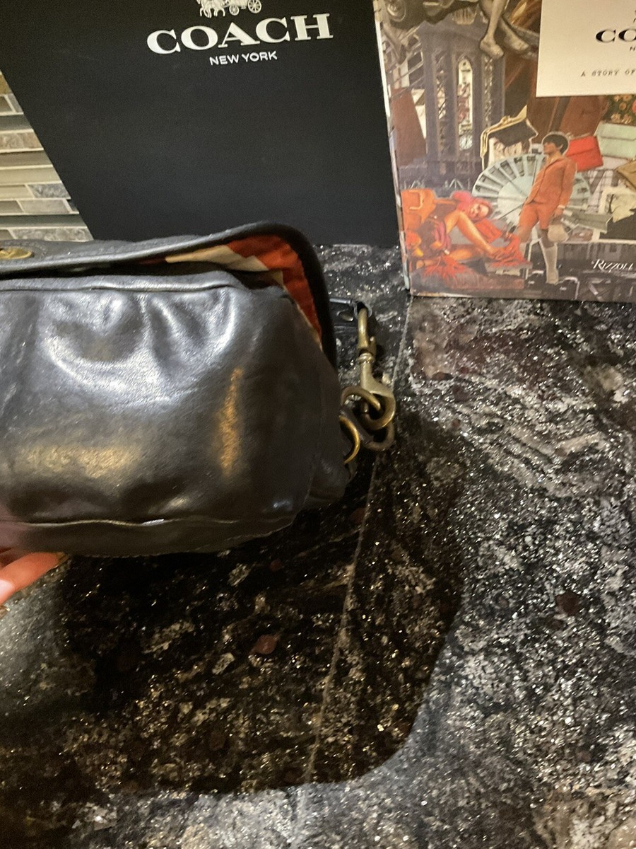 Coach Saddle Bag Legacy 65th Anniversary Vachetta Black Shoulder