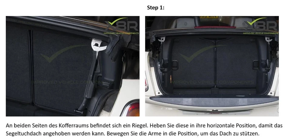 *X8R Chrom Leiste Verdeck Reparatur Dichtung für Mini Cooper R 52 57 Cabrio BW - Bild 4 von 4