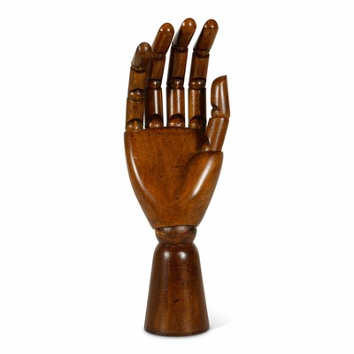 Authentic Models Deko-Zeichenhilfe Aritst Hand, posierbare Kunstlerhand, Holz