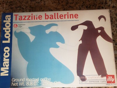 Illy Tazzine Ballerina Marco Lodola Espresso Collection 1999 RARE
