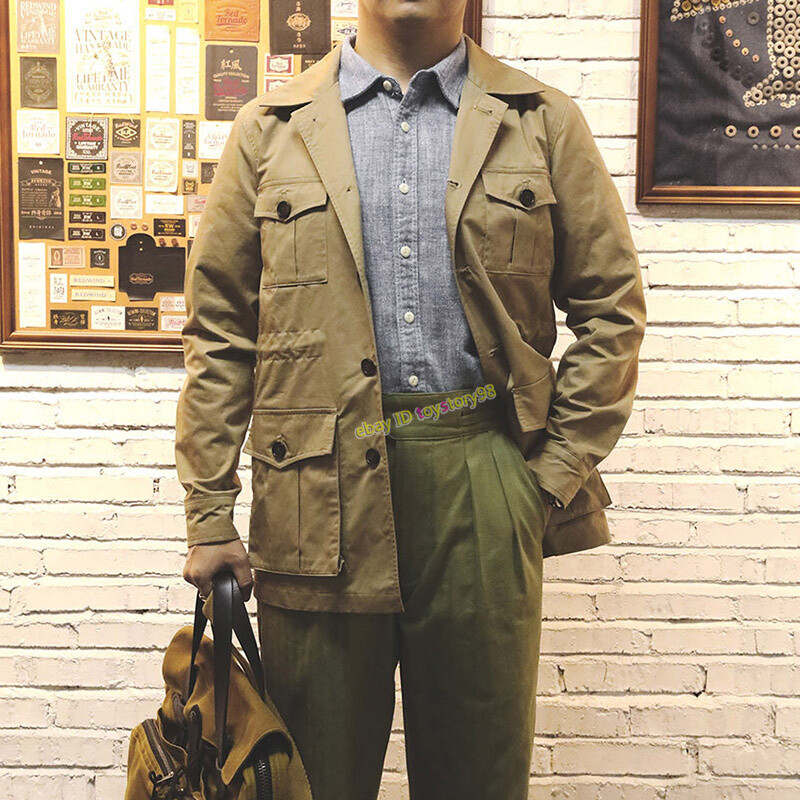 Vintage Multi-pocket Bush Safari Jacket 