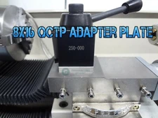 8x16 lathe quick change tool post adapter Grizzly G0768 Mx-210V Ts-210 OXA mini