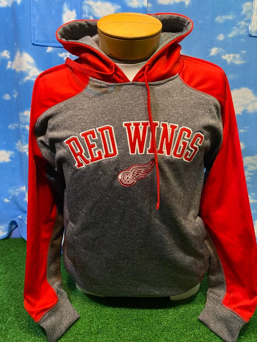 Detroit RED WINGS Hoodie Sweatshirt NHL Medium M pullover Hooded