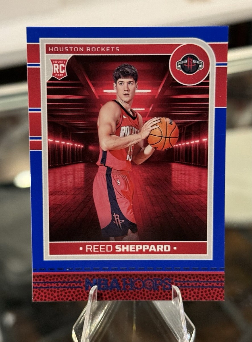 2024-25 NBA Hoops REED SHEPPARD RC #233 BLUE SP PARALLEL Rockets