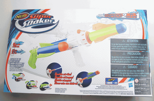 BIG NEW Super Soakers TIDAL TORPEDO Dart 2-in-1 Water Gun Pump Rifle 2014 Nerf - Picture 2 of 2