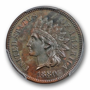 Download 1880 1C Indian Head Cent PCGS PR 62 BN Proof Low Mintage Coin | eBay