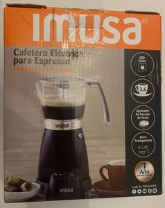 IMUSA Cafetera Espresso de Aluminio 6 tazas en Combo con Juego de Tazas  Cubanas de 3.5 onza y base de Metal (Hoteles de Cuba) – My Click Latino