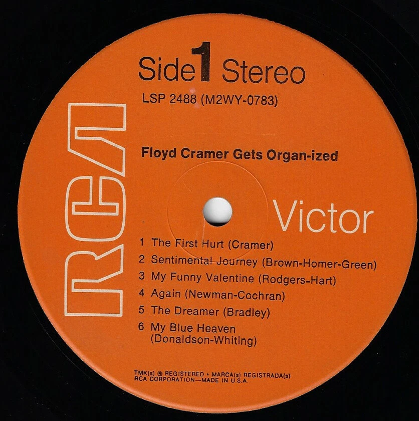 FLOYD CRAMER gets organ-ized U.S. RCA LP LSP-2488_ 1962 MINT - Image 4 of 4