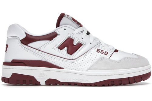 New Balance 550 White Maroon Sea Salt - Size 9.5 Ready To Ship | eBay