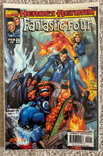 Fantastic Four #2 October 1998 Heroes Return Vtg 90s Marvel Comics Variant Cover