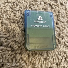 PS1 Memory Card Working BLUE SCPH-1020 Playstation SONY Official Made Japan