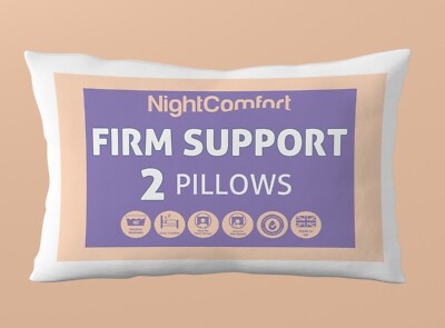 NightComfort superfestes Stützkissen für Seitenschläfer Mikrofaser 2er Pack