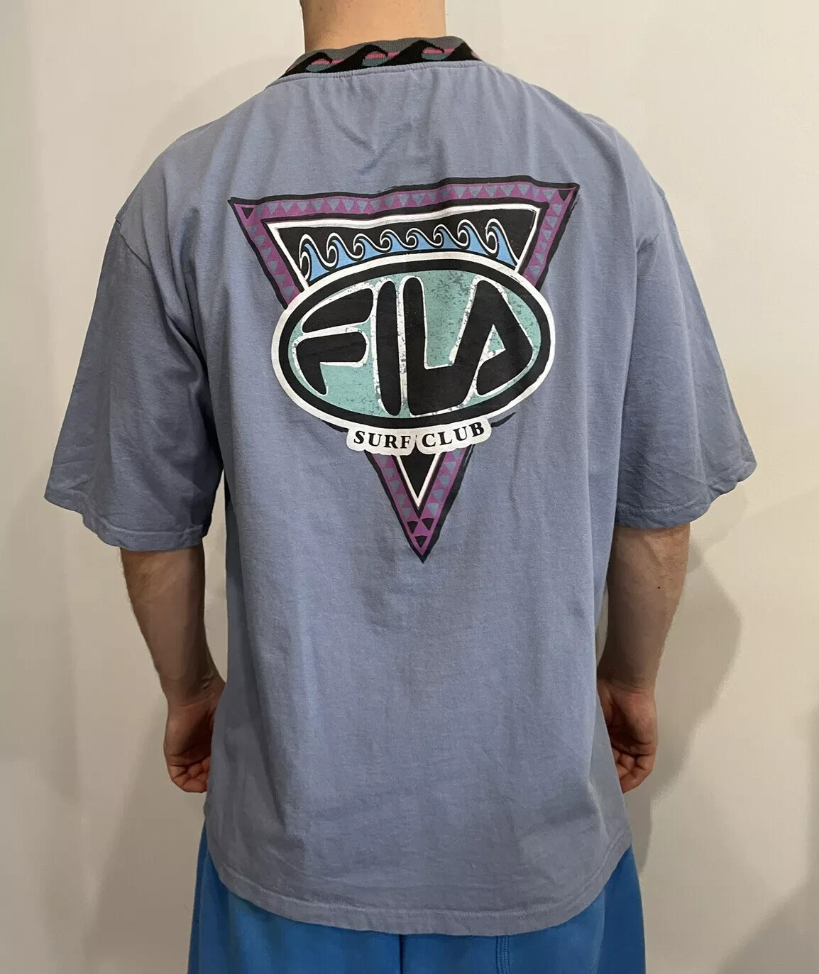 FILA SURF CLUB T SHIRT MAGLIETTA UOMO BLU