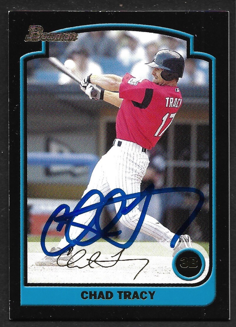 2003 BOWMAN GOLD BDP 161  Chad Tracy  DIAMONDBACKS  SIGNED AUTOGRAPH AUTO COA