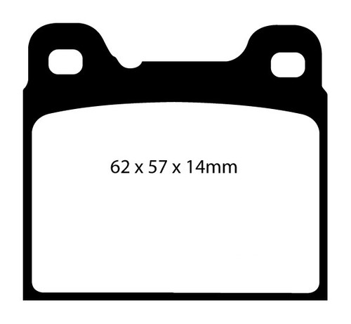 NEW EBC REDSTUFF FRONT AND REAR BRAKE PADS KIT PERFORMANCE PADS PADKIT2074 - Picture 3 of 6