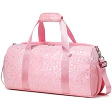 Fluffy Dance Bag Girls Ballet Sports Water Resistant Duffle Shoe Compartment