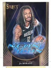 2023-24 Panini Select Basketball Ja Morant Neon Icon #24 Grizzlies ￼￼￼