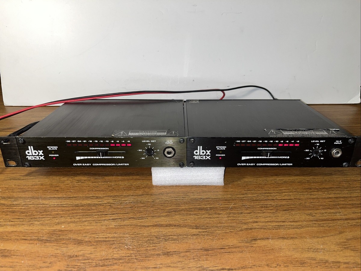 Pair of DBX 163X Over Easy Compressor / Limiters | eBay