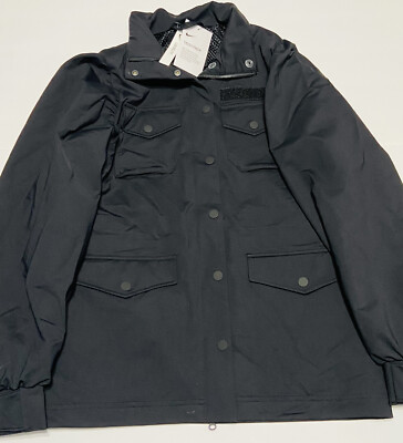 NIKE WOMENS TECH PACK M65 FULL ZIP JACKET Size Medium DA2326 010 Black NEW $180