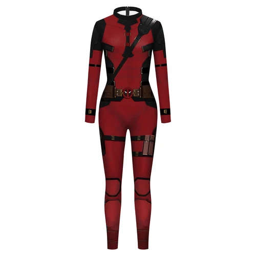 Erwachsene Kinder Wolverine Deadpool Kostüm Superheld Cosplay Overall Halloween Party - Bild 9 von 15