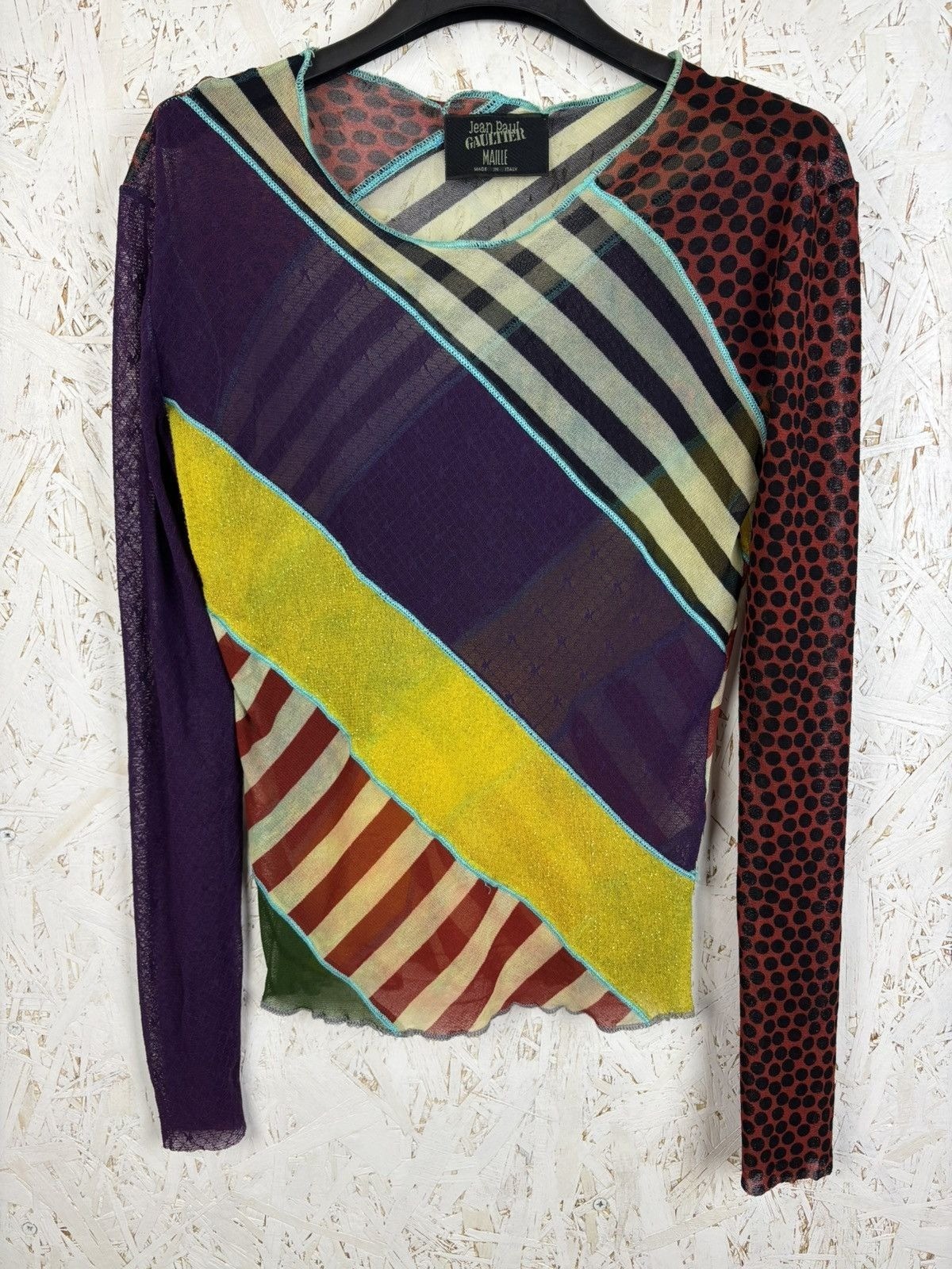 Jean Paul Gaultier Multicolor Patchwork Archive M… - image 1