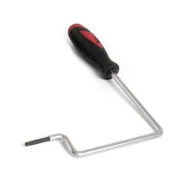 StewMac Soundhole Truss Rod Wrenches, For 4mm nut; triple-bend with 5-3/4'' reach
