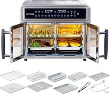 -Zone Air Fryer Toaster Oven bo, 28 QT Extra ...