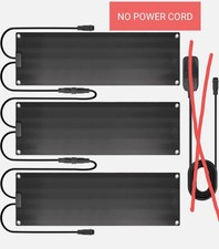 3 PCS Snow Melting Mats Outdoor 10X 30" No-Slip Rubber Heated Snow Melting READ