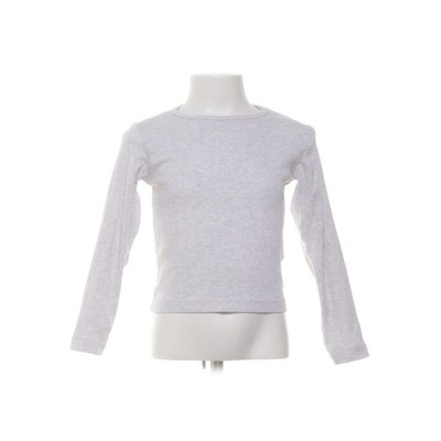 H&M, Langarmshirt, Größe: 110, Grau, Baumwolle/Elasthan/Viskose, Einfarbig #nht