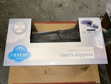 Restor Style Mens Slippers Brown Small 6-7 New