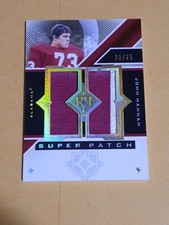 2013 Ultimate Collection John Hannah Super Patch 23/25 Alabama Patriots HOF RARE
