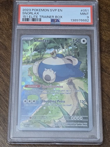 Snorlax graded PSA 9 for sale on eBay
