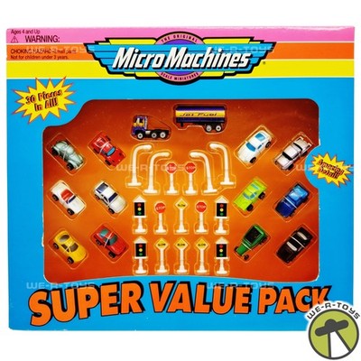 Micro Machines Super Value Pack 30 Piece Set Ferraris Porsches Galoob 1995