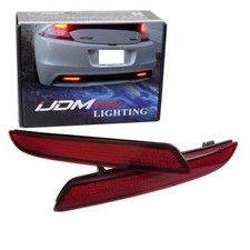 LED Bumper Reflector Lights Compatible With Honda CR-Z CR-V Insight, Red Lens
