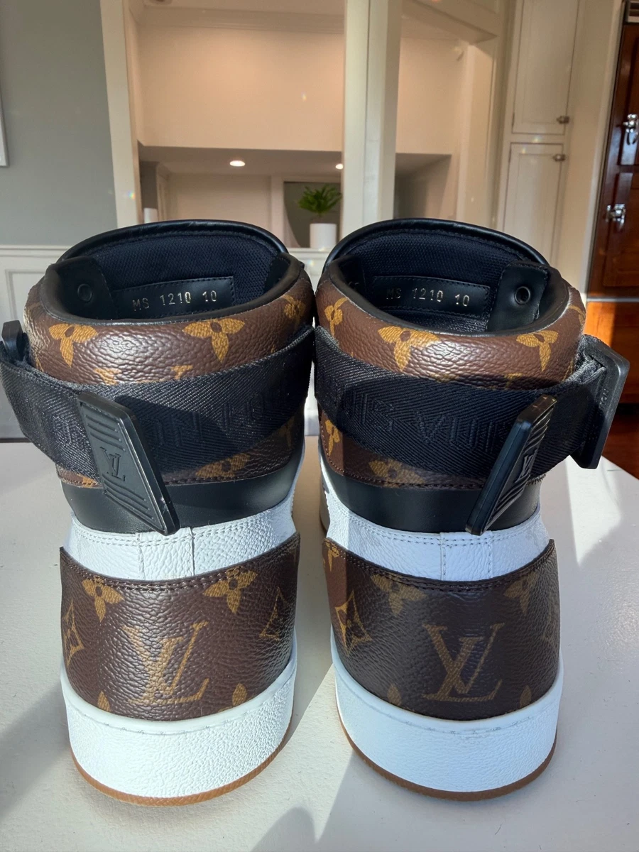 Louis Vuitton Rivoli High Top Sneakers Monogram Tri-Color LV Size 10