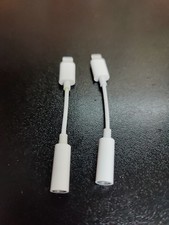  2-Pack Apple Lightning to Headphone Jack Adapter 3.5mm White   A1749