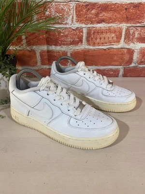 Boy s Girl s Nike Air Force 1 Le Triple White Leather Trainers Sneaker UK 5,5