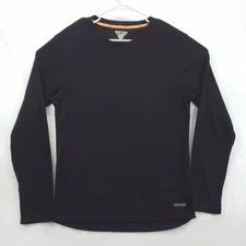 Omni Wool Shirt Mens 2XL Black Long Sleeve Crewneck Base Layer Thermal