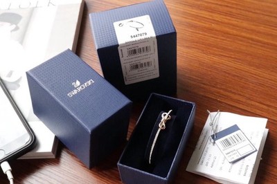 Swarovski two-tone 3D bow bracelet