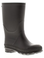 Minore Bambini Stivali di Gomma Joey Nero Taglia UK