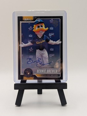 2026 Topps Celebration Bernie Brewer Mascot Auto BLACK Parallel 10/10 Milwaukee