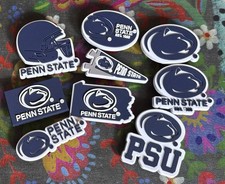 9 Pce PSU Nittany Lions College/University Themed Charms Shoe Decorations NEW