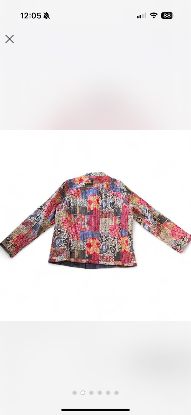 Vintage Y2K Boho Patchwork Jacket  Reversible Wom… - image 3