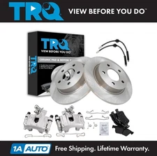 TRQ Brake Pad & Rotor Kit Premium G-Coated Semi-Metallic Fits 2009-2013 Mazda 3